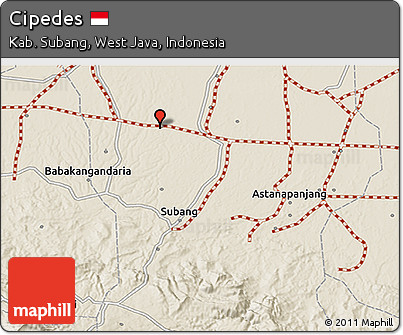 Shaded Relief 3D Map of Cipedes