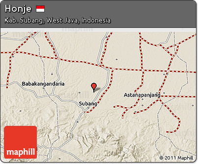 Shaded Relief 3D Map of Honje