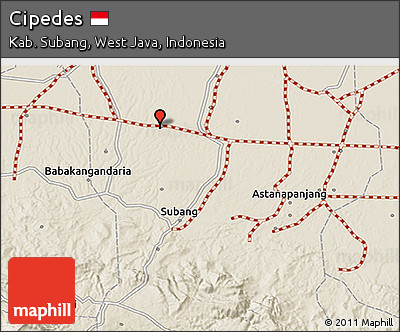 Shaded Relief 3D Map of Cipedes