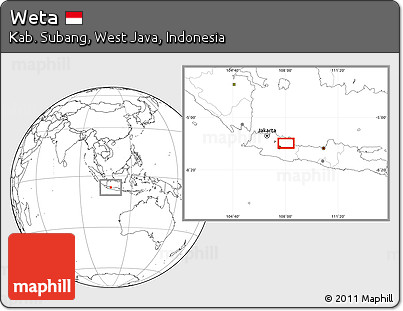 Blank Location Map of Weta