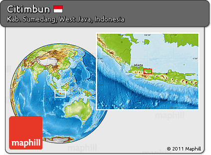 Physical Location Map of Citimbun