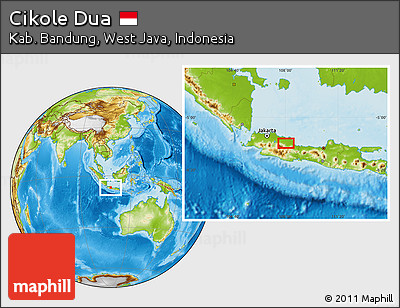 Physical Location Map of Cikole Dua