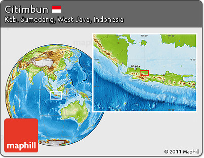 Physical Location Map of Citimbun