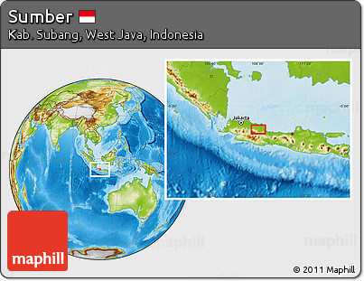 Physical Location Map of Sumber