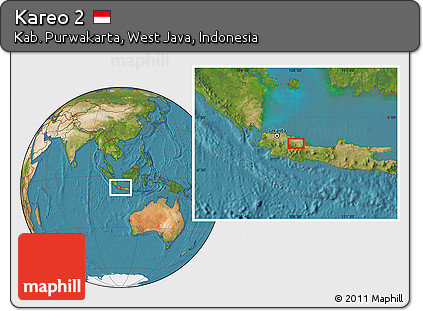 Satellite Location Map of Kareo 2