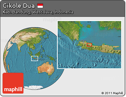 Satellite Location Map of Cikole Dua