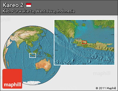 Satellite Location Map of Kareo 2