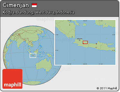 Savanna Style Location Map of Cimenjan