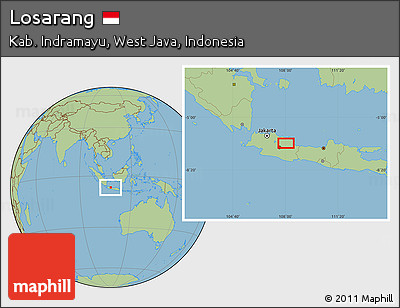 Savanna Style Location Map of Losarang