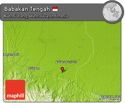 Physical Map of Babakan Tengah