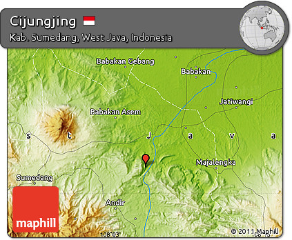 Physical Map of Cijungjing