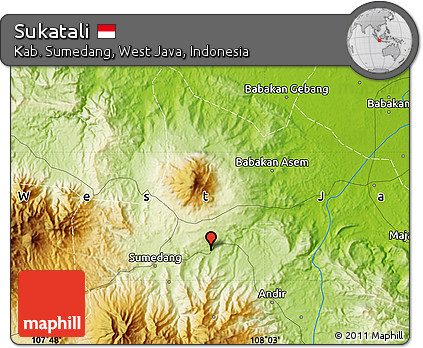 Physical Map of Sukatali