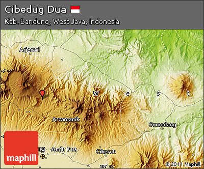 Physical Map of Cibedug Dua