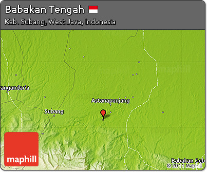 Physical Map of Babakan Tengah