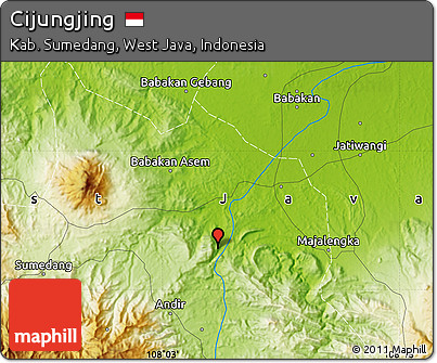Physical Map of Cijungjing