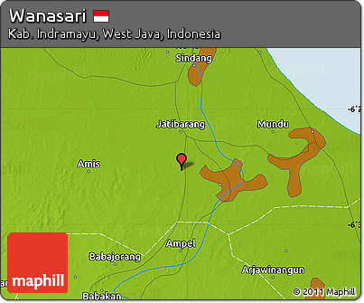 Physical Map of Wanasari