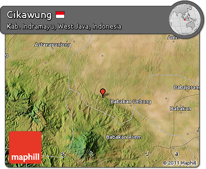 Satellite Map of Cikawung