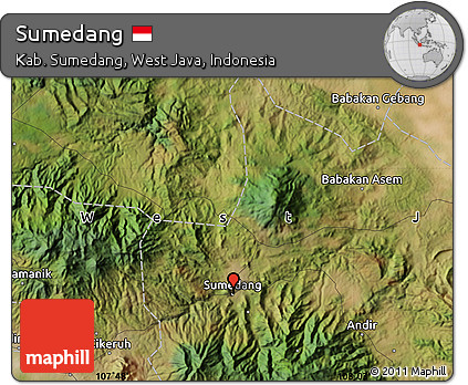 Satellite Map of Sumedang