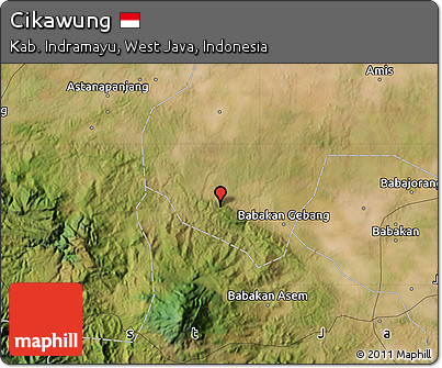 Satellite Map of Cikawung