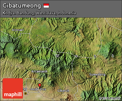 Satellite Map of Cibatumeong