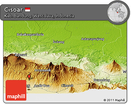 Physical Panoramic Map of Cisoar