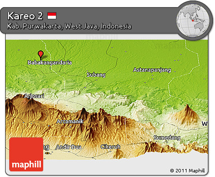 Physical Panoramic Map of Kareo 2