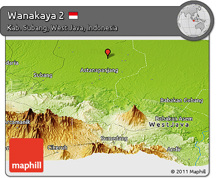 Physical Panoramic Map of Wanakaya 2