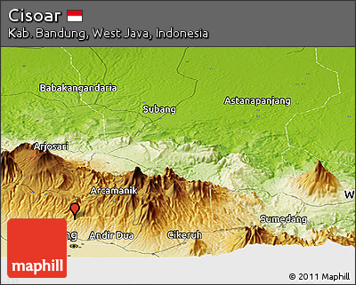Physical Panoramic Map of Cisoar
