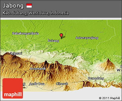 Physical Panoramic Map of Jabong