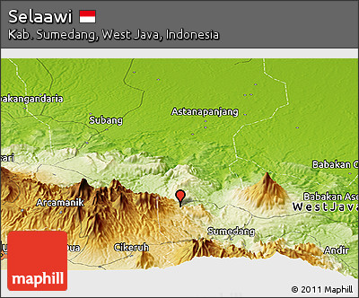 Physical Panoramic Map of Selaawi