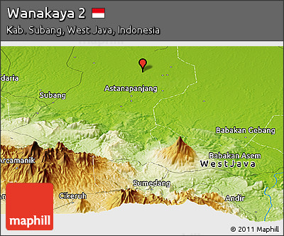 Physical Panoramic Map of Wanakaya 2