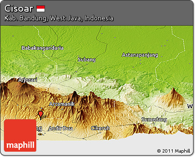Physical Panoramic Map of Cisoar