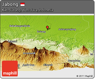 Physical Panoramic Map of Jabong
