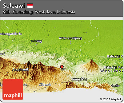 Physical Panoramic Map of Selaawi