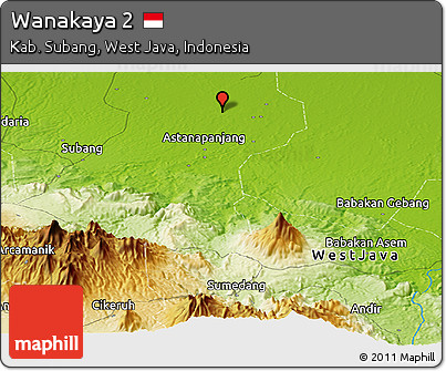 Physical Panoramic Map of Wanakaya 2