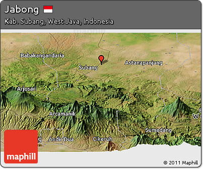 Satellite Panoramic Map of Jabong