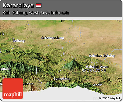 Satellite Panoramic Map of Karargiaya
