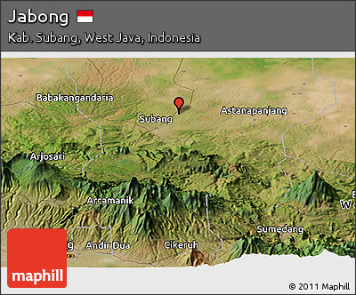 Satellite Panoramic Map of Jabong