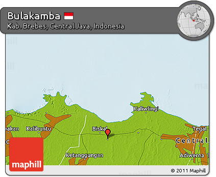 Physical 3D Map of Bulakamba