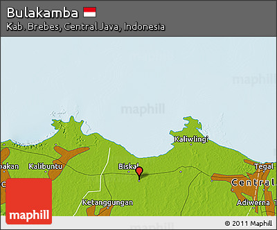 Physical 3D Map of Bulakamba