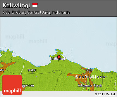Physical 3D Map of Kaliwlingi