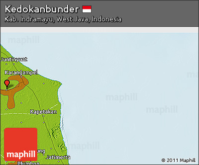 Physical 3D Map of Kedokanbunder