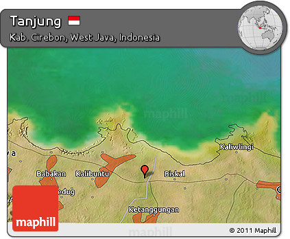 Satellite 3D Map of Tanjung