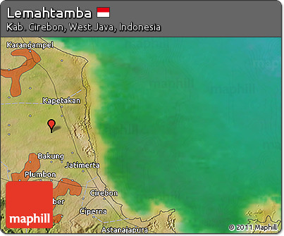 Satellite 3D Map of Lemahtamba