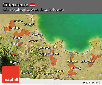 Satellite 3D Map of Cibeureum