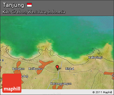 Satellite 3D Map of Tanjung