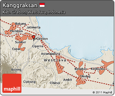 Shaded Relief 3D Map of Kanggraksan