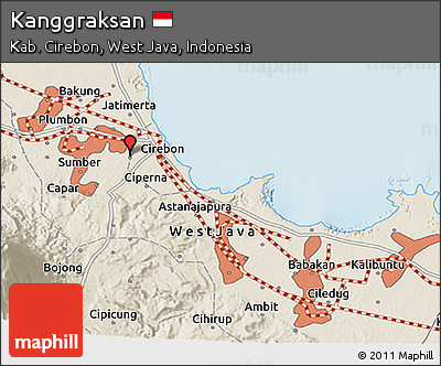 Shaded Relief 3D Map of Kanggraksan