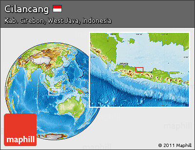 Physical Location Map of Cilancang