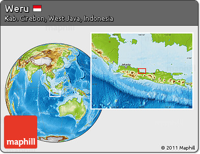 Physical Location Map of Weru